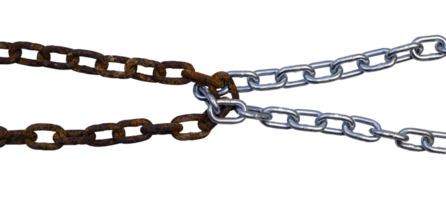 Old chains and new chains are linked together png