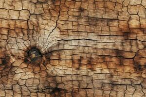 AI generated Seamless Tree Trunk Texture photo