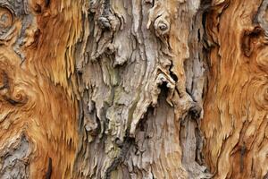 AI generated Seamless Tree Trunk Texture photo