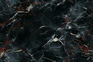 AI generated Seamless Polished Marble Texture. photo