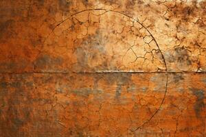 AI generated Rusty Vintage Copper Background photo