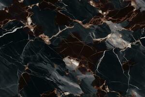 AI generated Seamless Polished Marble Texture. photo