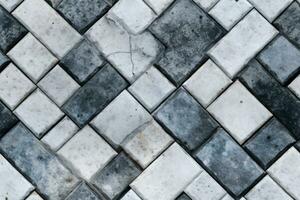 AI generated Seamless Paving Stones Texture photo