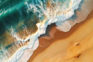 AI generated Ocean Shore Background photo