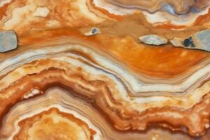 AI generated Seamless Petrified Wood Texture photo