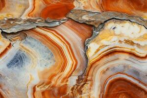 AI generated Seamless Petrified Wood Texture photo