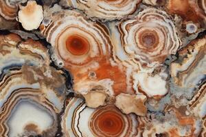 AI generated Seamless Petrified Wood Texture photo