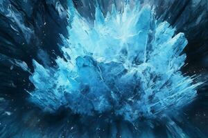 AI generated Frozen Icy Background photo