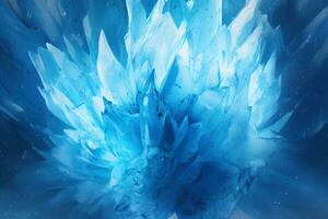AI generated Frozen Icy Background photo