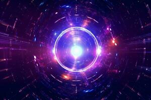 AI generated Energy Portal Background photo