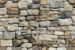 AI generated Seamless Natural Stones Texture photo