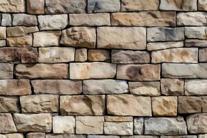 AI generated Seamless Natural Stones Texture photo