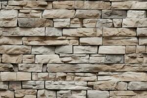 AI generated Seamless Natural Stones Texture photo