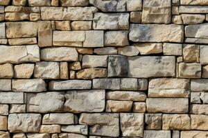 AI generated Seamless Natural Stones Texture photo