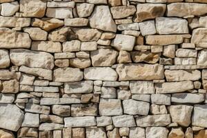 AI generated Seamless Natural Stones Texture photo