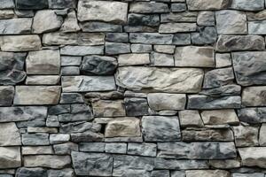 AI generated Seamless Natural Stones Texture photo