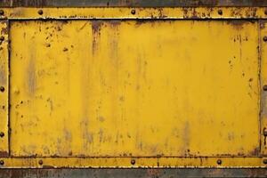 AI generated Vintage Metallic Signboard photo