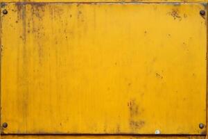 AI generated Vintage Metallic Signboard photo