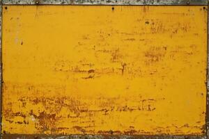 AI generated Vintage Metallic Signboard photo