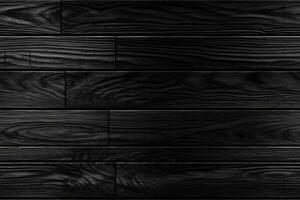 AI generated Seamless Black Wood Texture photo