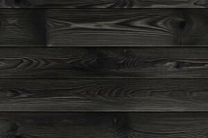 AI generated Seamless Black Wood Texture photo