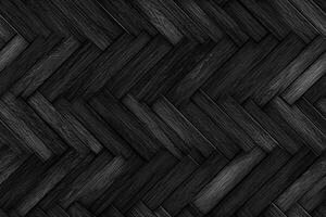 AI generated Seamless Black Wood Texture photo