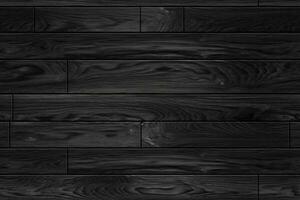 AI generated Seamless Black Wood Texture photo