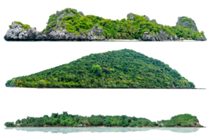 Collection of beautiful Island isolated png