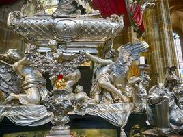 Altar of St John Nepomuk, martyr, in St. Vitus Cathedral photo