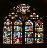 Stained glass windows of the Cathedral photo