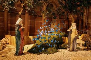 Nativity creche scenes in the Cathedral photo