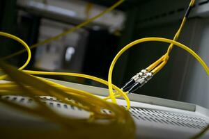 Fiber optic speed power network photo