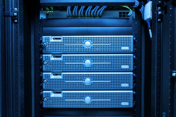 Network server in data center room
