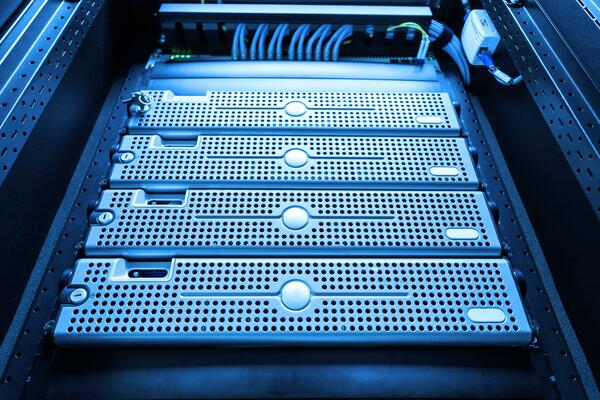 Network server in data center room