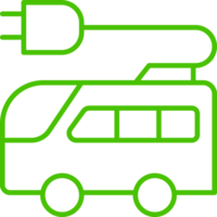 eco buss transport linje ikon symbol illustration png