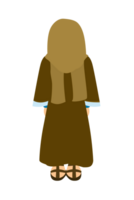 Cartoon Bible Character - Nicodemus back view png