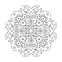 Mandala Affirmations adult coloring book page for kdp book interior vector