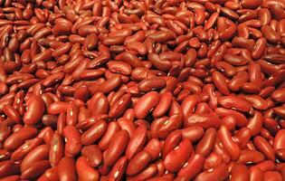Heap Of Large Kidney Beans Angle View Texture Background photo