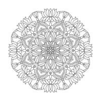 Mandala manifestation coloring book page for kdp book interior vector