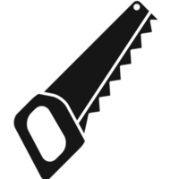 Carpentry Saw Icon Filled Style png