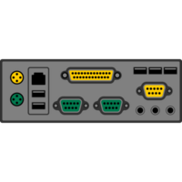 Rückseite Computer Panel Illustration png