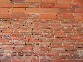 red brick wall background photo