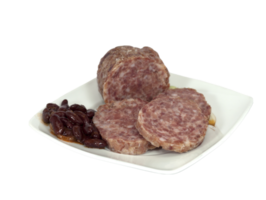 skivad cotechino och bönor- png