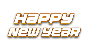 nuevo año 2024 creativo tipografía diseño para festivo celebracion póster, bandera, o saludo tarjeta, deseando alegre Navidad y contento nuevo año. png