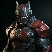 AI generated 3d super hero wolf photo