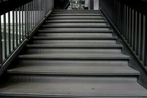 stairs up step modern perspective bulding access construction staircase entrance photo