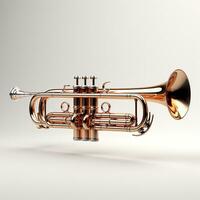 AI generated 3d Trumpet model photo