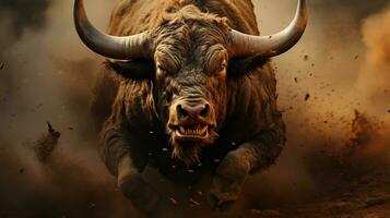 AI generated amazing bull wallpapers photo