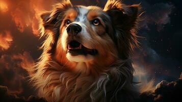 AI generated amazing dog wallpapers photo