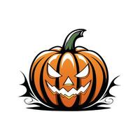 pumpkin with smile for your design for the holiday Halloween. vector